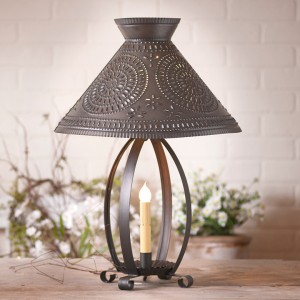 Betsy Ross Lamp with Chisel Shade in Kettle Black Betsy Ross Lamp with Chisel Shade in Kettle Black