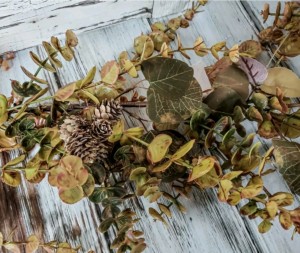 Autumn Eucalyptus &  Pinecone Long Fall Garland