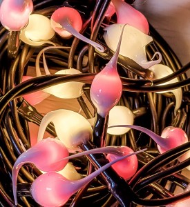 Valentines Pink Mix Hand Dipped LED String Lights