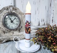 Vintage Inspired Little Witch Halloween Timer Taper Candle